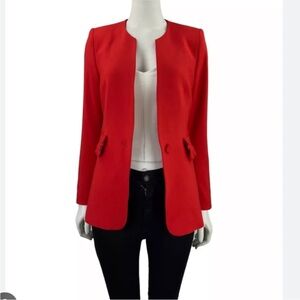 ❤️Zara | Tailored Ruffle Pocket Blazer